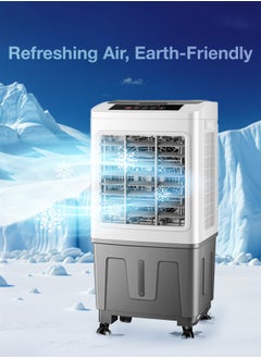 GREEN LION Portable Air Cooler 20L with Cool Function Air Conditioner 60W / Remote Control / Digital Display / Energy Efficient / Eco-Friendly Cooling / Humidification adds moisture / Energy-efficient consumes less power / GA20 - White & Gray  - Image 5