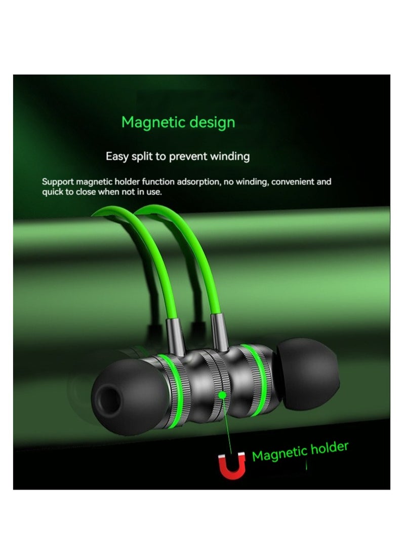 L-shaped elbow wired sports headphones (red)  - Image 3