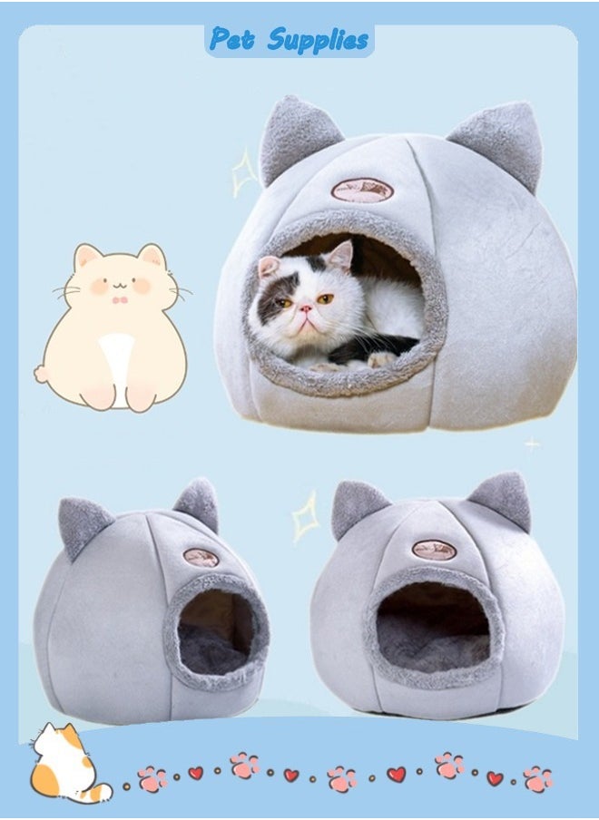 Vividorad Cat Bed Cat Tent Cat Nest Cat Villa House Pet Supplies Multifunctional Cat House Removable And Washable Foldable Semi-Closed Cat House Suitable For Small Cats Sleep  - Image 1
