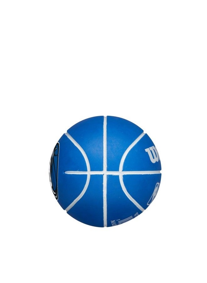 Wilson NBA Mini Dribbler Basketball - Dallas Mavericks - Super Mini - Blue - Image 2