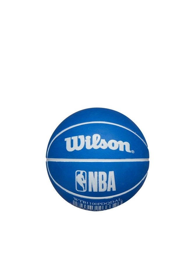 Wilson NBA Mini Dribbler Basketball - Dallas Mavericks - Super Mini - Blue - Image 3