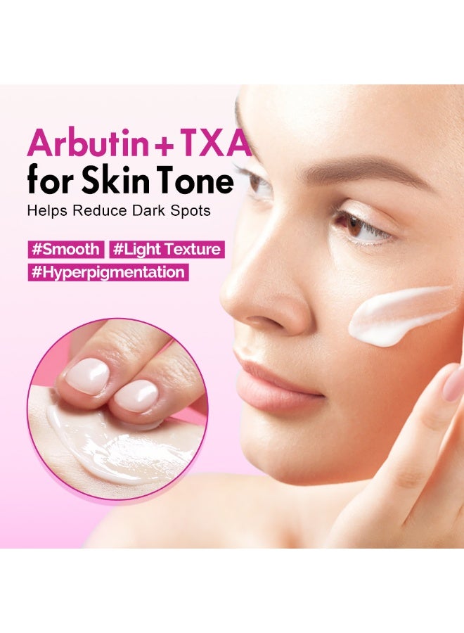 ك أو إي سي Arbutin 7% + Tranexamic Acid 4% Cream, Dark Spot Remover for Face, Pigmentation Removal Cream for Freckles, Hyperpigmentation, Blemishes, Acne Marks, Moisturiser Face - Image 3