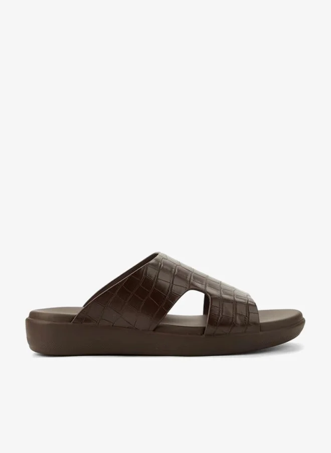 Le Confort Men Textured Comfort Slide Sandals