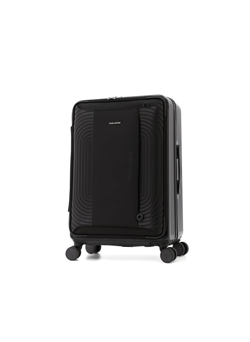 travelite TRAVELITE Hard Shell Luggage Trolley Bag 3-Piece Set,Black (S-20",M-24",L-28")  - Image 3