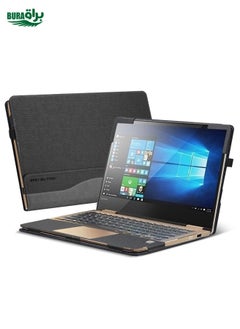 Laptop PU Leather Protective Case For Lenovo Yoga 730-13(Gentleman Gray)