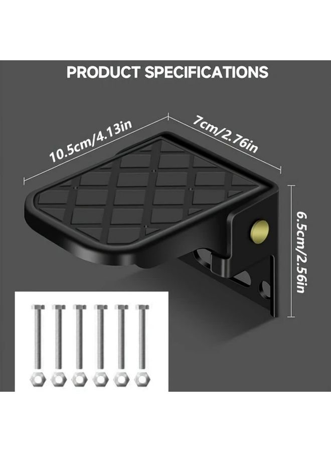 Set Of 2 Truck Steps Collapsible For Truck Beds Boat Trailers Bumper Designed For Pickup Trucks Tailgate Ladders Safe And Anti Slip For Rvs Campers Dump Trailers Flatbed Trailers - Image 2