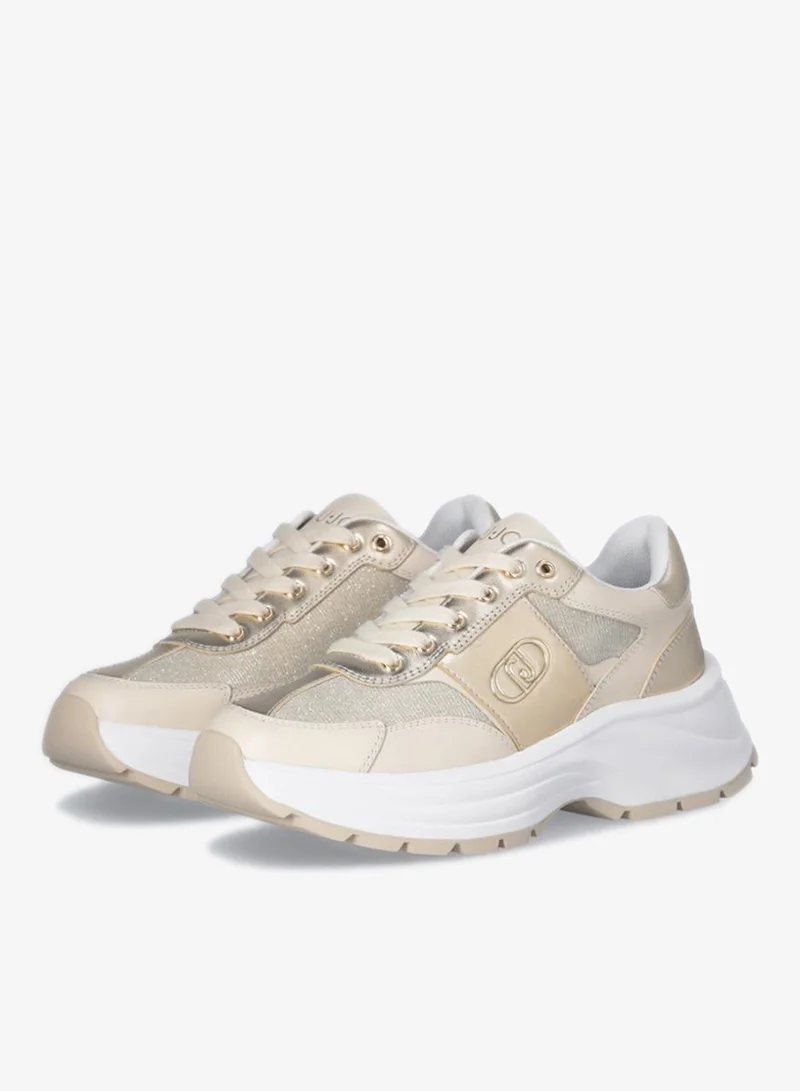 Liu Jo Leather and lurex sneakers