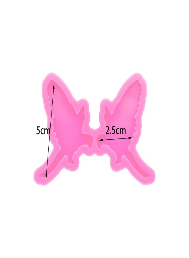 Angel Wings Shiny Silicone Mold Bird Earrings Studs Silicone Resin Mold for DIY Ear Studs Jewelry Making Women Fashion Jewellery Resin Casting Molds - Image 2