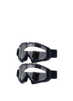 KASTWAVE Adult Dirt Bike Goggles, KASTWAVE 2-Pack ATV Motorcycle Goggles for Youth, Dirt Bike Goggles, Windproof ATV Goggles, Dust Proof Racing Goggles for Child, Youth, Teens, Men and Women  - Image 1