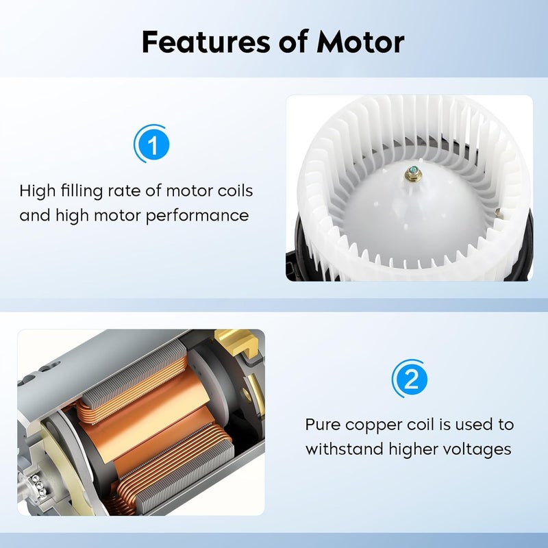 AEagle HVAC Heater Blower Motor Fan Assembly for Honda FIT 2009-2014 Replaces for 700247 79310TF0G01 - Image 4