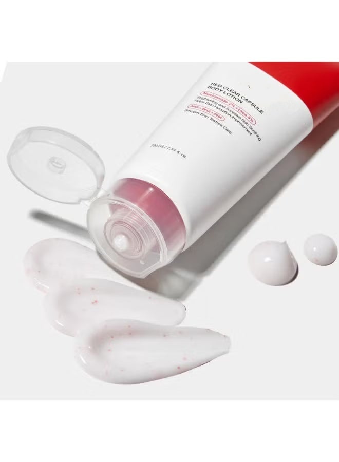 230ml Red Clear Capsule Body Lotion - Image 2