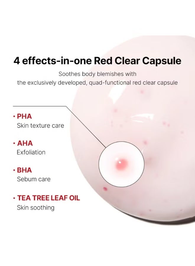 230ml Red Clear Capsule Body Lotion - Image 3