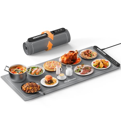 NEWKITCHEN Warming Mat for Food, (XXL 36"x16") Food Warming Mat for Countertop Upgrade Graphene Fast Full Surface Heating -Versatile Food Warmer for Gatherings, Parties, Everyday Use - Image 1