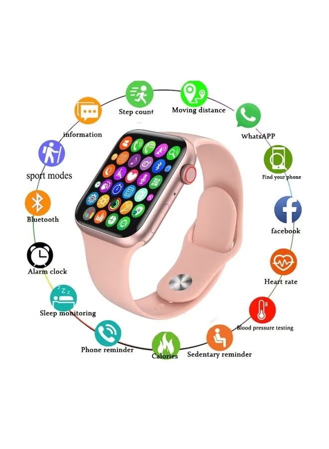 Smart Watch Hw22 Pro With Health Fitness Tracker Pink - Image 3