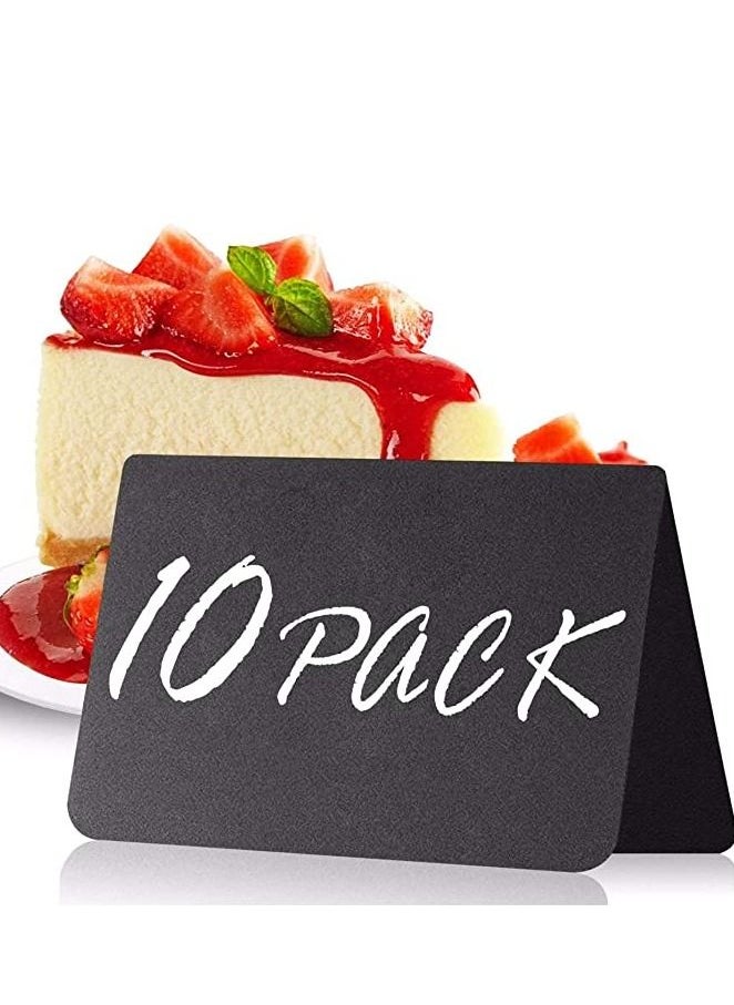 KASTWAVE Mini Chalkboard Table Tent Signs - 10x7cm, Pack of 10  - Image 1