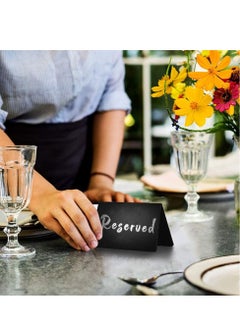 KASTWAVE Mini Chalkboard Table Tent Signs - 10x7cm, Pack of 10  - Image 4