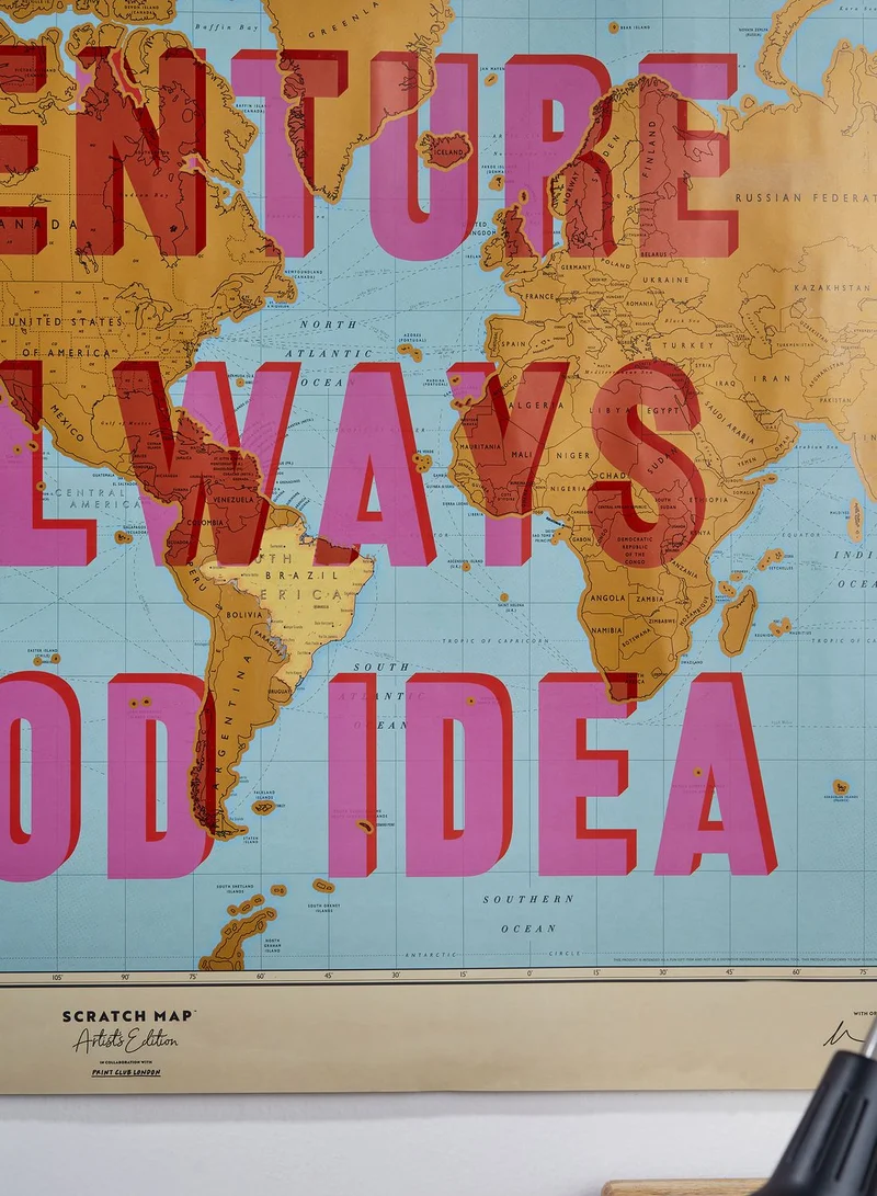 Luckies Artist Edition Scratch Map