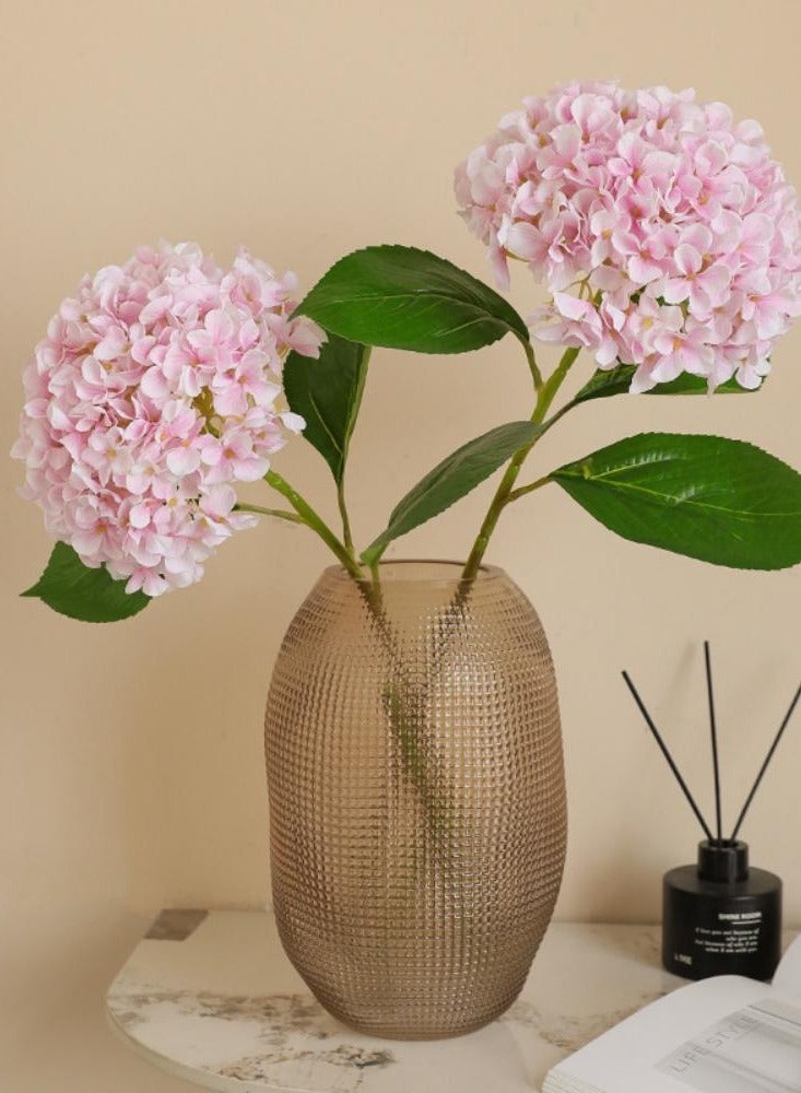 Artificial hydrangea, home wedding flower art, decorative artificial flowers, European style home, silk flower simulation hydrangea, moisturizing tape, home living room decoration artificial flowers - Image 1