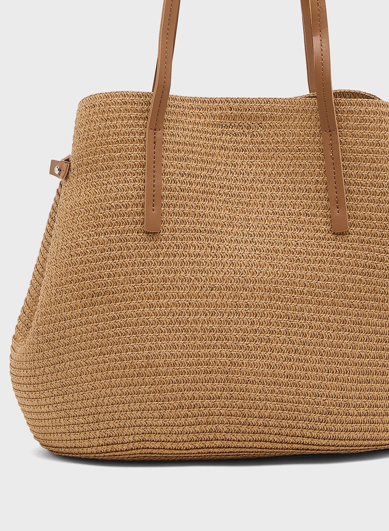 Ginger Woven Shoulder Bag - Image 5