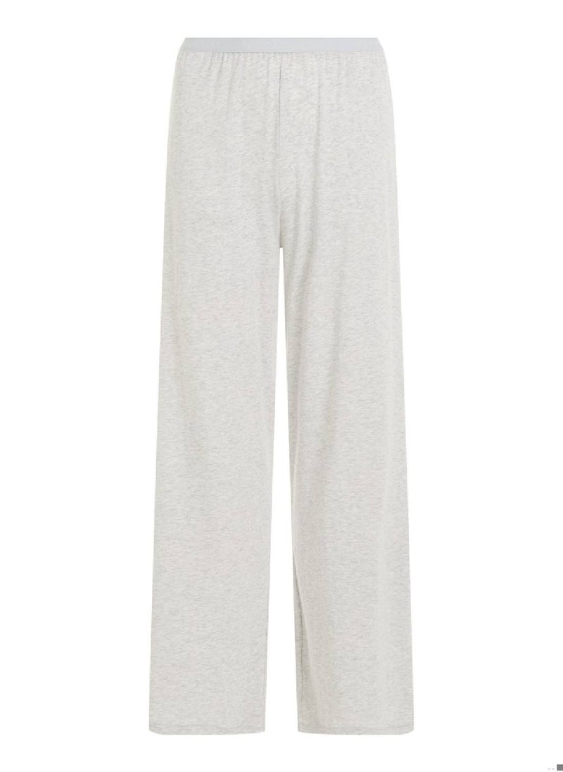 TOMMY HILFIGER Women's Logo Waistband Pyjama Bottoms - Cotton Blend, Grey  - Image 4