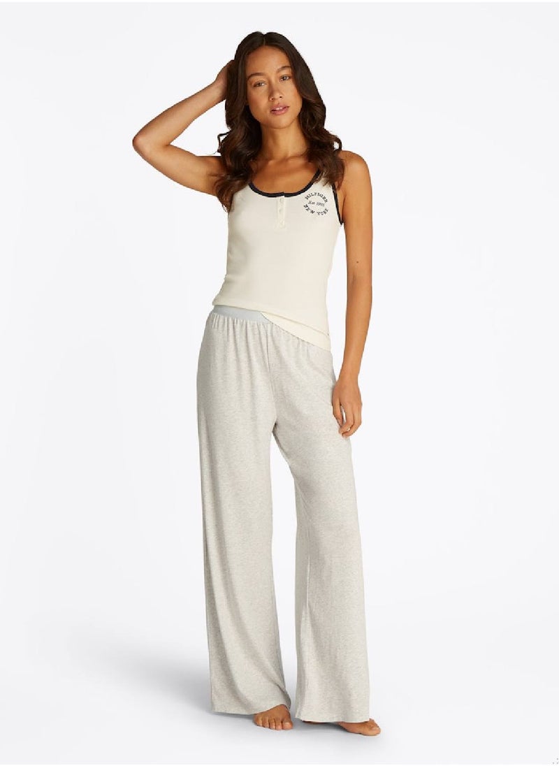 TOMMY HILFIGER Women's Logo Waistband Pyjama Bottoms - Cotton Blend, Grey  - Image 5