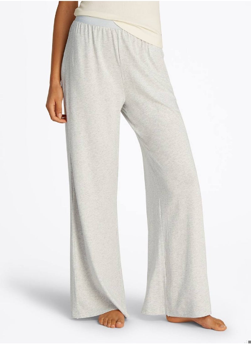 TOMMY HILFIGER Women's Logo Waistband Pyjama Bottoms - Cotton Blend, Grey  - Image 1
