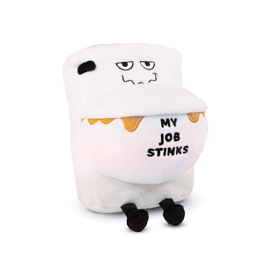 Punchkins Toilet Plushie My Job Stinks Silly Toilet Plush Gift for Coworkers Sassy Plush Toy for Gifting - Image 1