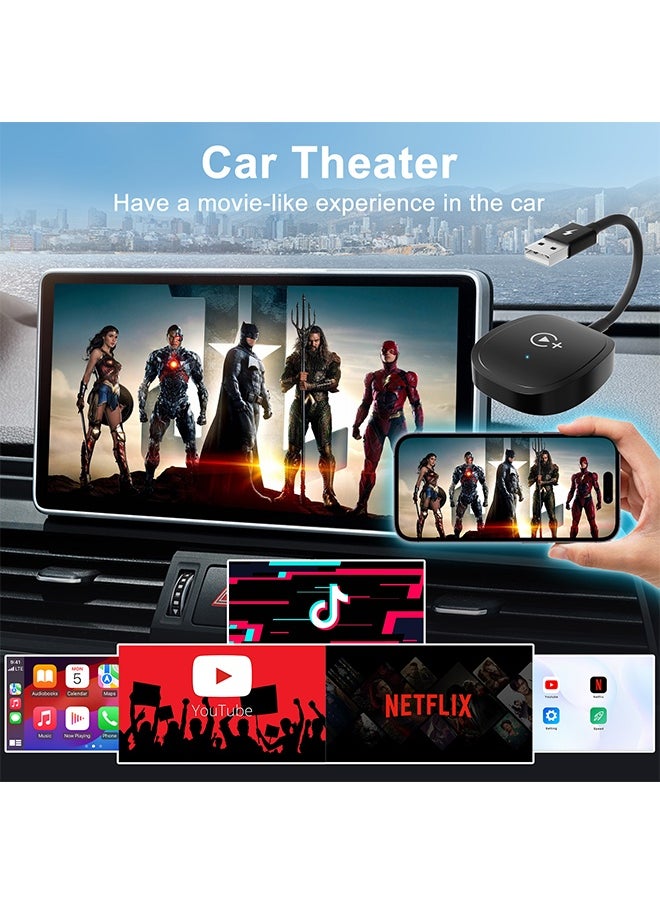 ديقيساند محول لاسلكي لتشغيل الفيديو في السيارة مع Netflix/YouTube/TikTok لسيارات OEM CarPlay اللاسلكية  - Image 3