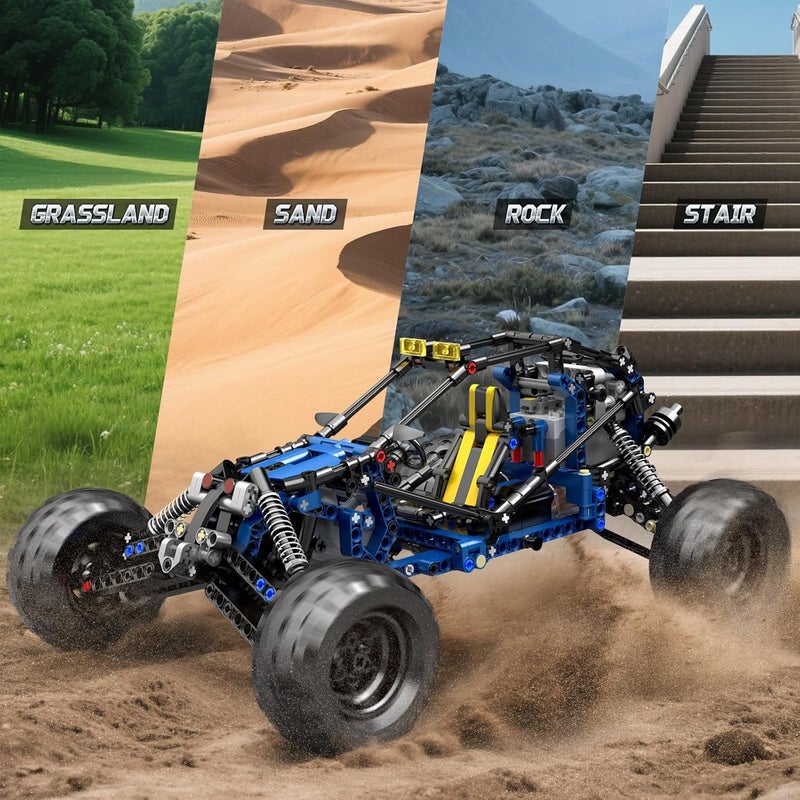 mould king 18018 Off-Road RC Car Building Sets, Building Blocks Lightning Climbing Car Model with Motors，Remote Control and APP Control（515 Pieces）， for kids, teenagers, adults and collectors - Image 5