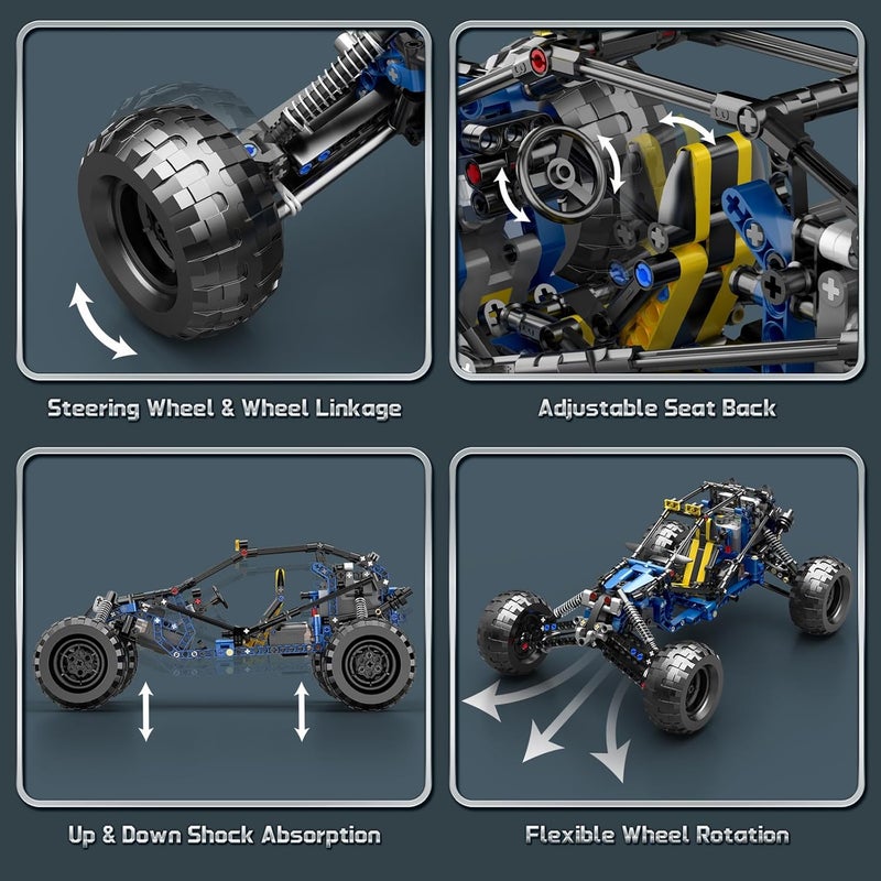 mould king 18018 Off-Road RC Car Building Sets, Building Blocks Lightning Climbing Car Model with Motors，Remote Control and APP Control（515 Pieces）， for kids, teenagers, adults and collectors - Image 3