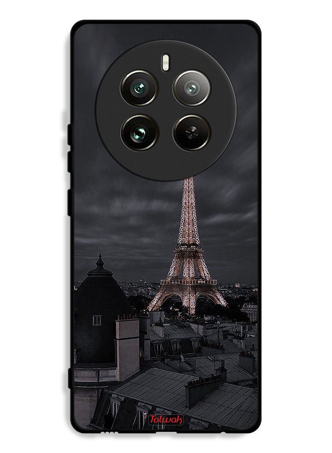 Tolwak Realme 12 Pro Plus 5G Protective Case Cover Eiffel Tower In Night  - Image 1