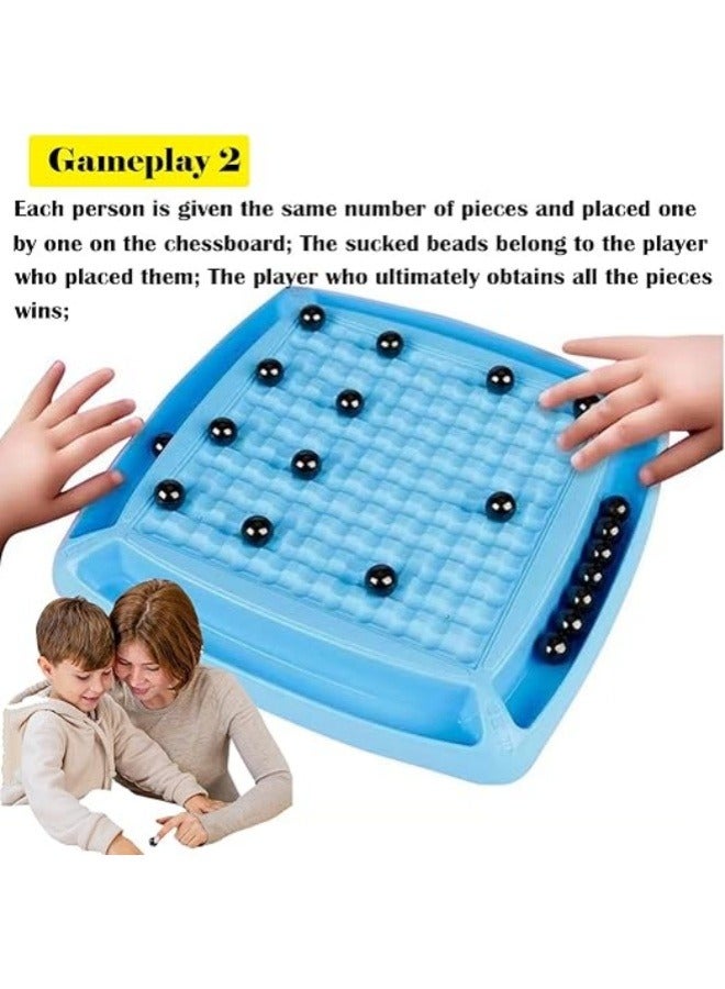 Magnetic Chess Game, 2024 New Multiplayer Magnetic Chess Games with Stones, Fun Table Top Family Magnet Game Set-Portable Chess Board for Children Over 6 Years Old and Adult Home Party Travel Supplies  - Image 3