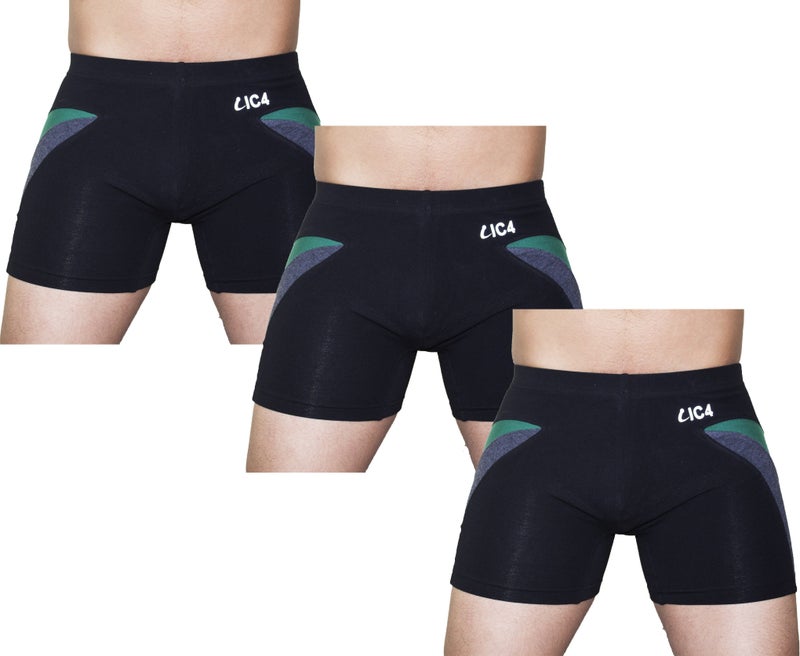 IC4 Store Men's Black Trunk Pack of 3 - Image 1