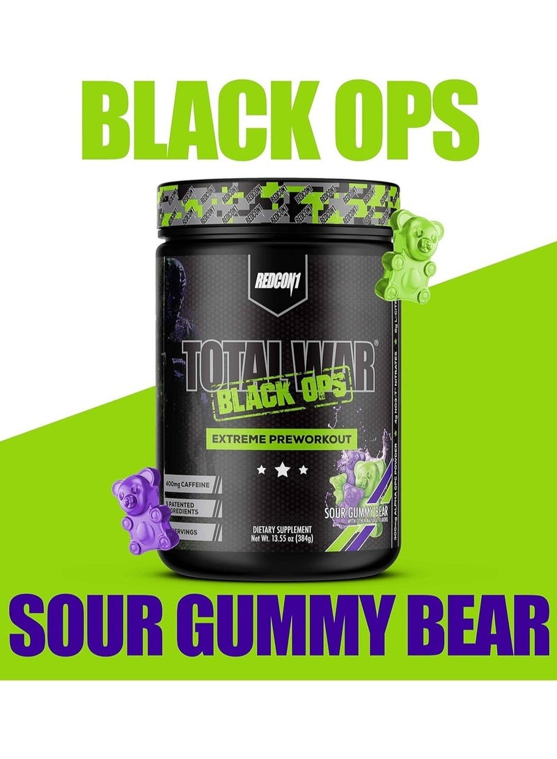 REDCON1 Total War Black Ops Extreme Pre-workout  Sour Gummy Bear - Image 1