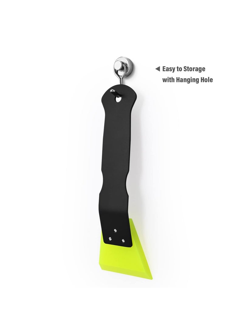 SYOSI 2 Pack Small Squeegee for Vinyl, Vinyl Wrap Window Tint Kit, Stainless Steel Handle Mini Squeegee for Mirror Shower Glass Door Window, Car Glass Cleaning, Car Light, Bumper, Car Wrap, Wallpaper - Image 2