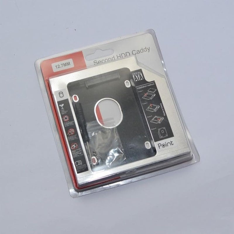 Rack HDD DVD Caddy 12.7mm Point - USB3.0 - Black