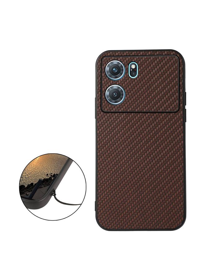 S-TOP Case For OPPO K10 5G Accurate Hole Carbon Fiber Texture PU Phone Case - Image 3
