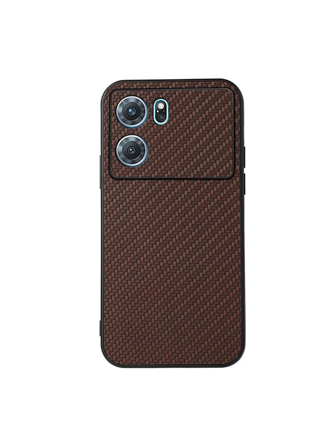 S-TOP Case For OPPO K10 5G Accurate Hole Carbon Fiber Texture PU Phone Case - Image 1