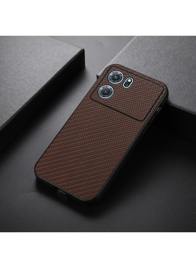 S-TOP Case For OPPO K10 5G Accurate Hole Carbon Fiber Texture PU Phone Case - Image 2