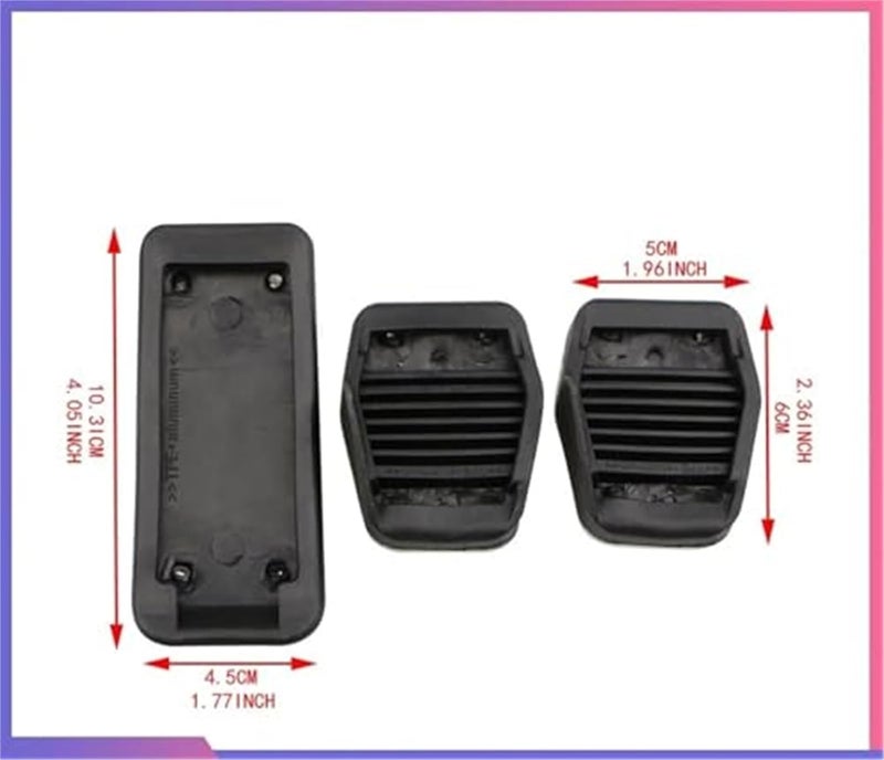 Wivplex Stainless Steel Pedal Pad Set for Focus MK2 - Image 3