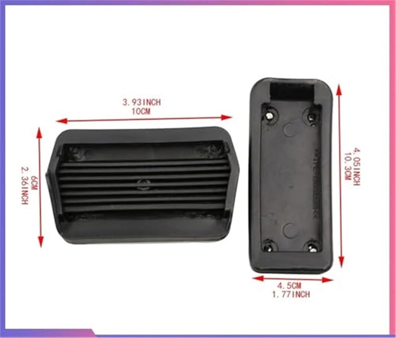 Wivplex Stainless Steel Pedal Pad Set for Focus MK2 - Image 5