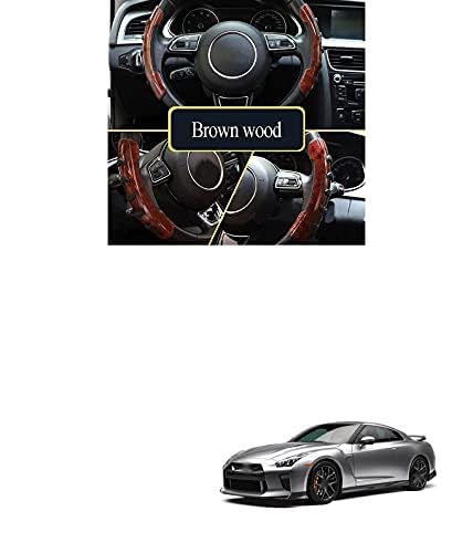 PRIKNIK Steering Wheel Grip Cover Non-Slip Sporty Design for 15 Inch Steering Wheel Compatible with N-issan G-TR - Image 3