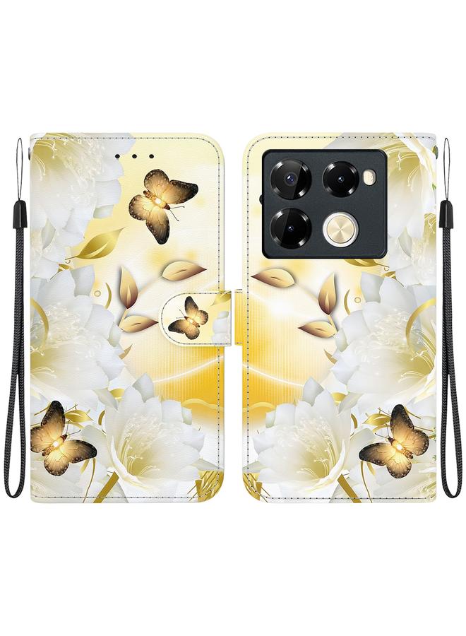 Zaboon Case For Infinix Note 40 Pro+ 5G Crystal Texture Colored Drawing Leather Phone Case - Image 1