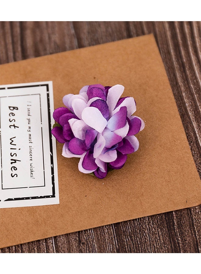 Lemon 6 Pack Flower Pattern Thank You Card, Handmade Invitation Greeting Card Wish Card, for Wedding Birthday Festival - Image 2