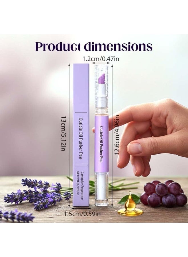 ATRJSZ 2-in-1 Cuticle Pusher & Oil Pen, 2026 New Cuticle Oil Pusher Pen, Portable Nail Care Pen Instant Cuticle Remover Tools for Dry Damaged Nails Hangnails Moisturizes Strengthens Brightens (3 PCS) - Image 5