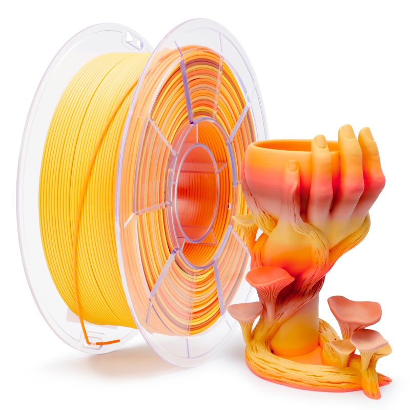 ZIRO FALLING LEAVES Fast Gradient Matte PLA Filament 1.75mm 1kg/2.2lb Spool, - Image 1