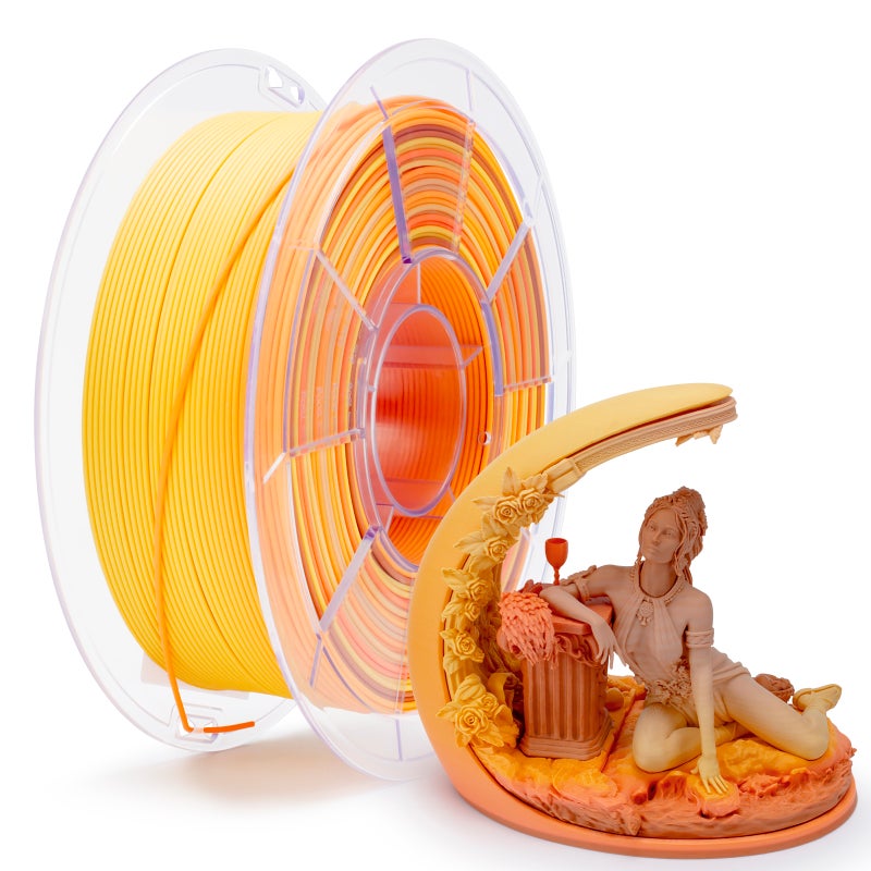 ZIRO FALLING LEAVES Fast Gradient Matte PLA Filament 1.75mm 1kg/2.2lb Spool, - Image 3