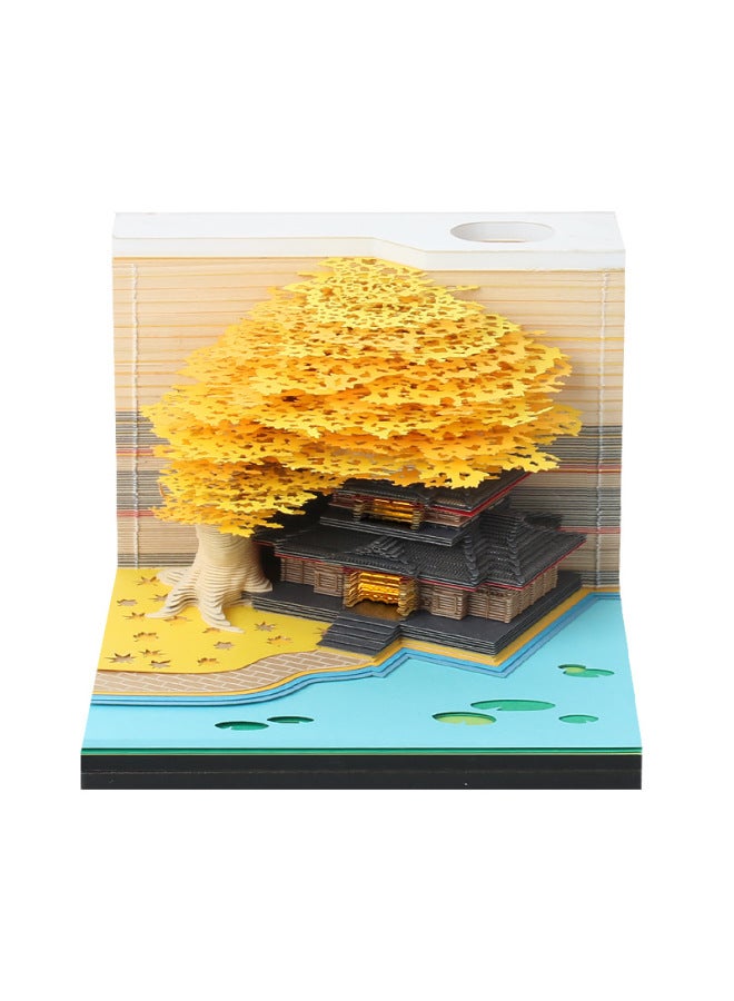 Xizang Scenic Area Cultural And Creative Commemorative Gifts Potala Palace Paper Carving Ornaments Paper Crafts 3d Stereo Note Book