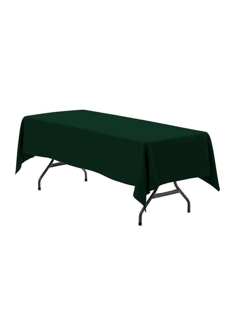 general Solid Color Tablecloth Dark Green Multi Size Hotel Buffet Wedding Birthday Party Polyester Tablecloth - Image 1