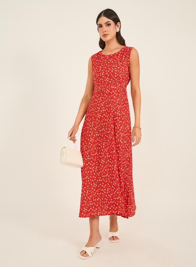 Styli Floral Midi Dress  - Image 1